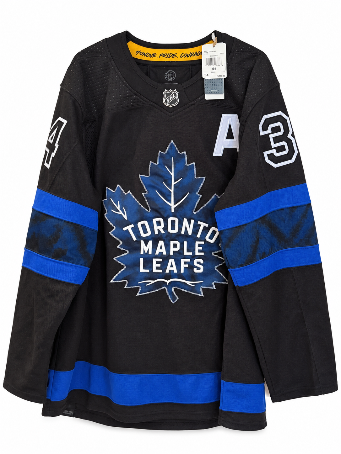 Auston Matthews #34 – Chandail noir alternatif des Maple Leafs de Toronto autographié – Adidas Authentic – COA Fanatics