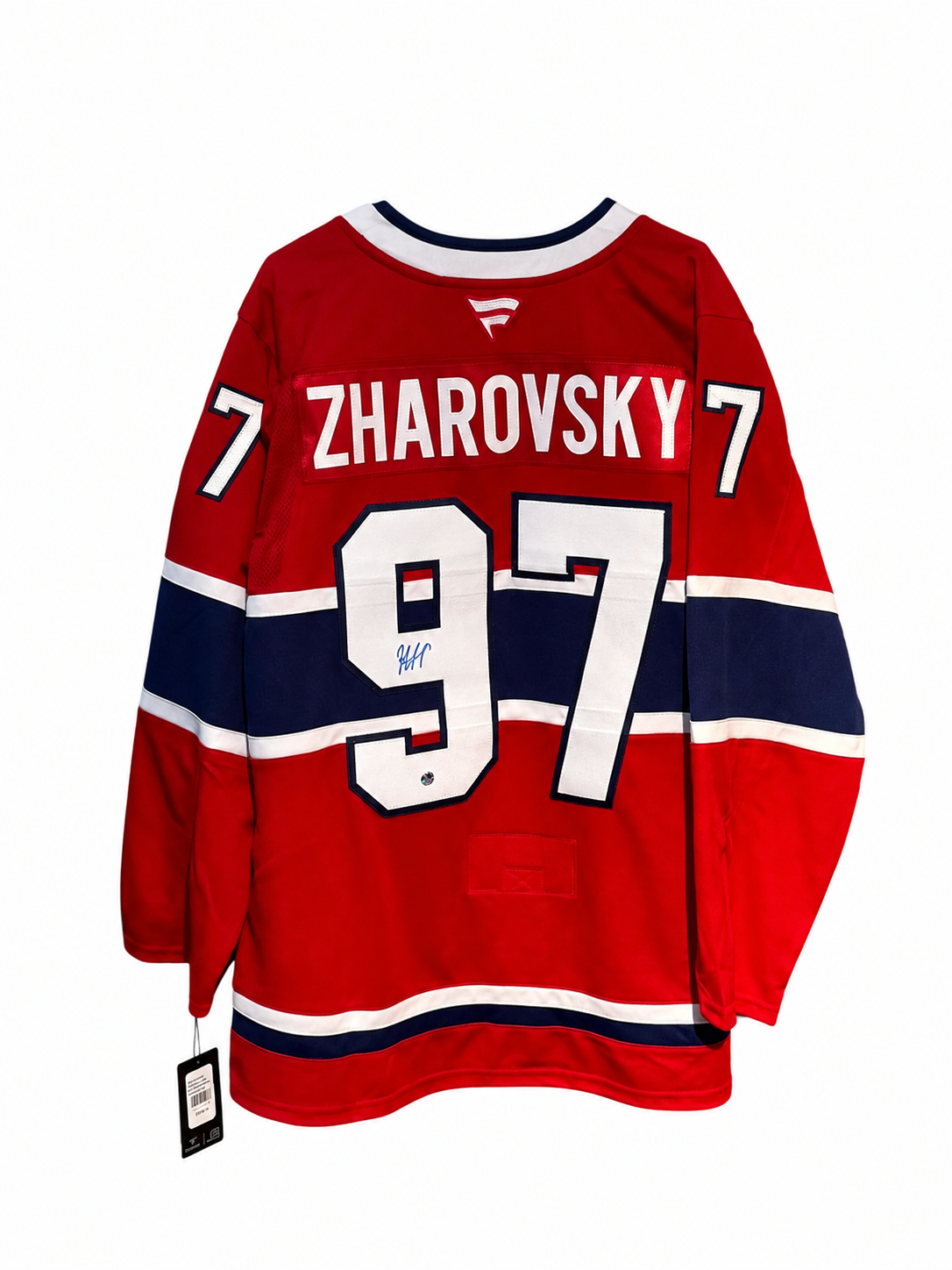 Alexander Zharovsky #97–  Fanatics Premium Chandail home autographié – COA