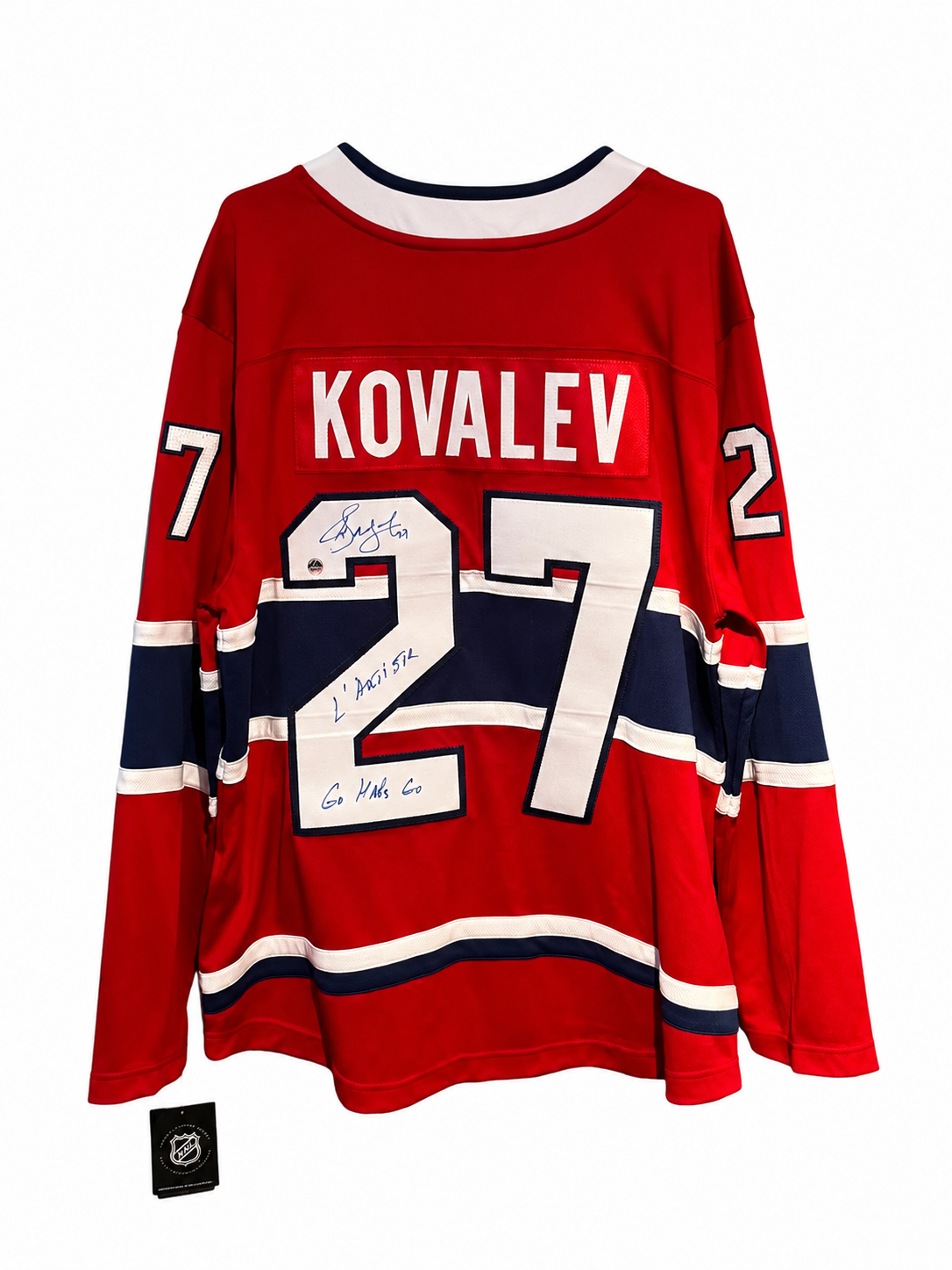 Alex Kovalev #27 – Fanatics Breakaway Chandail home autographié avec double inscriptions – COA