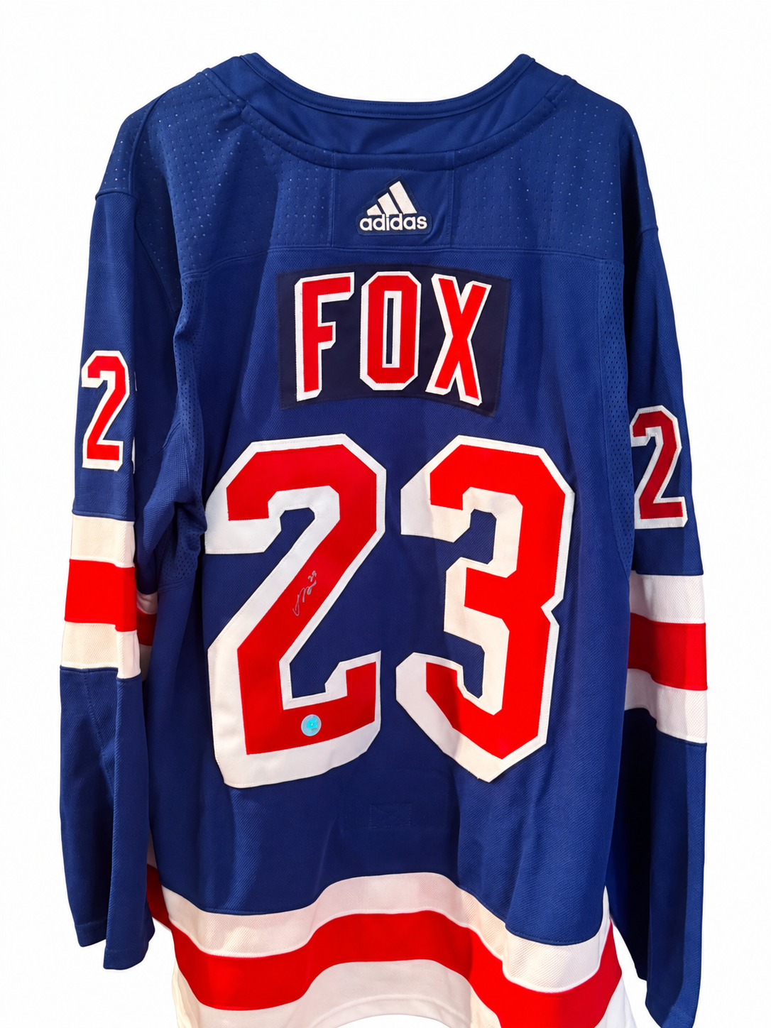 Adam Fox #23 – Adidas Chandail home autographié – AJ Sports COA
