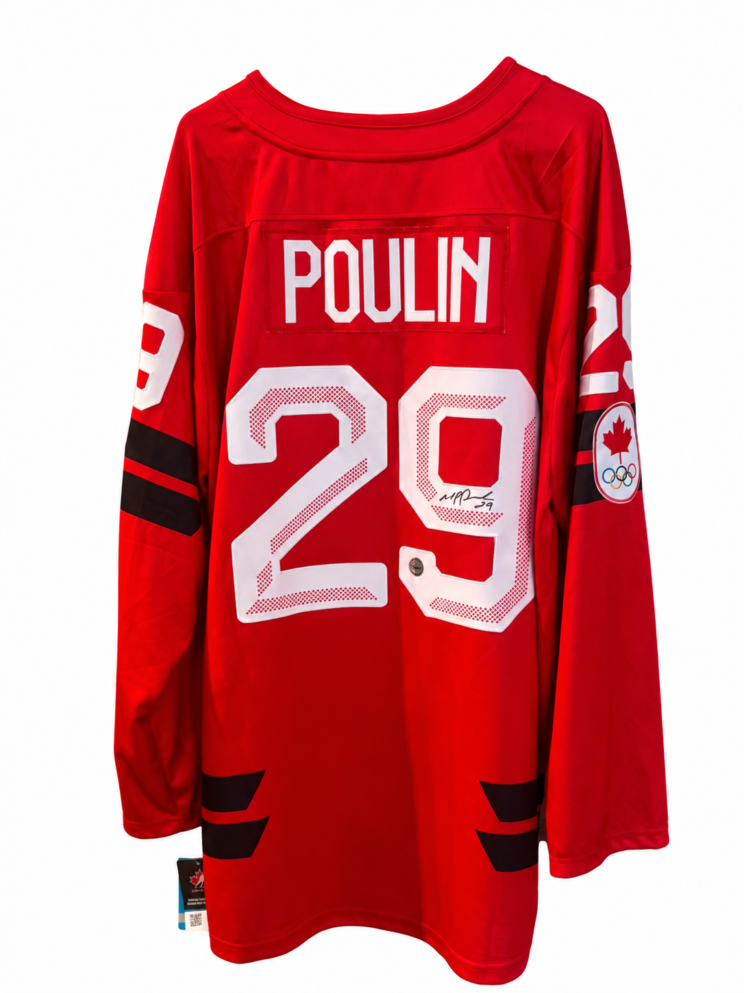 Marie-Philip Poulin #29 – Chandail home autographié Team Canada – COA