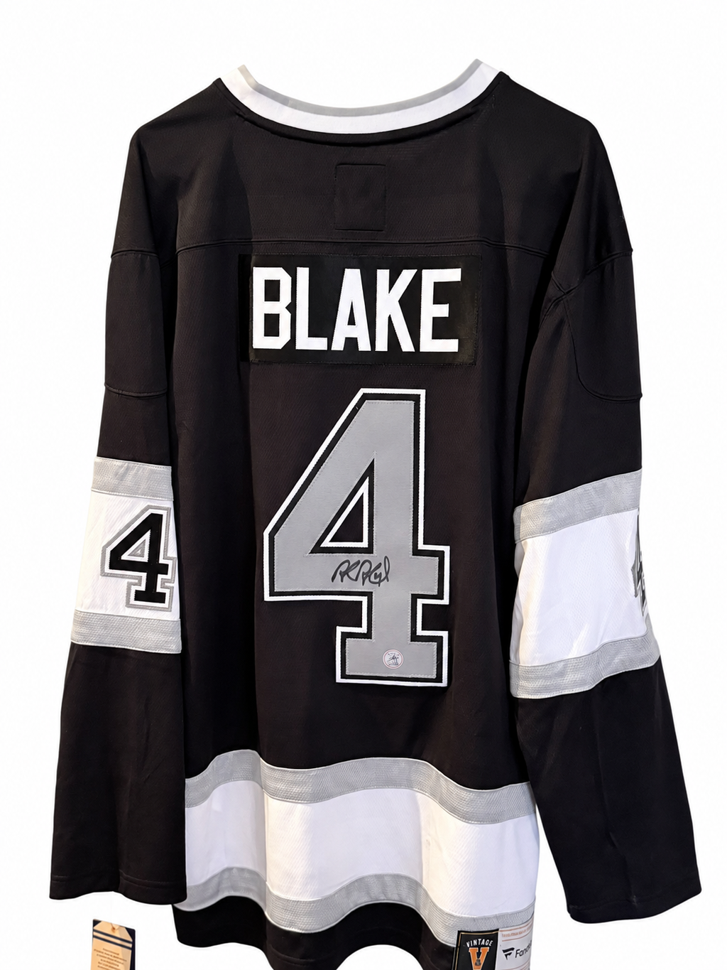Rob Blake #4 – Autographed Fanatics Breakaway Jersey – AJ Sports COA