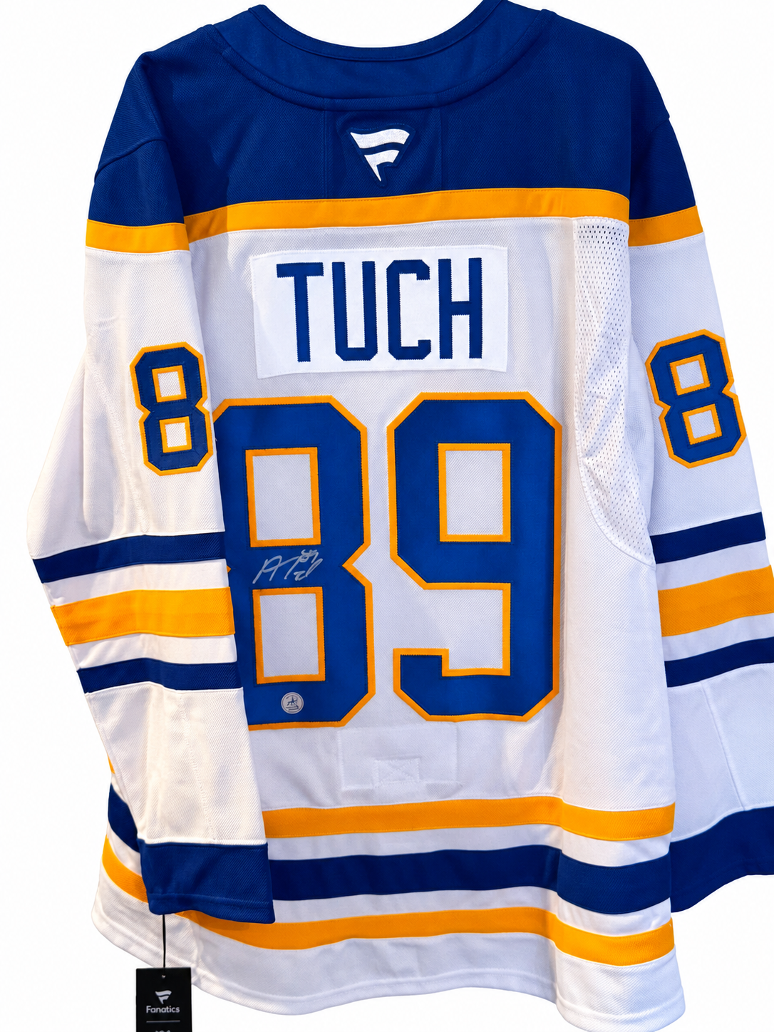 Alex Tuch #89 – Chandail Fanatics Premium autographié – AJ Sports COA