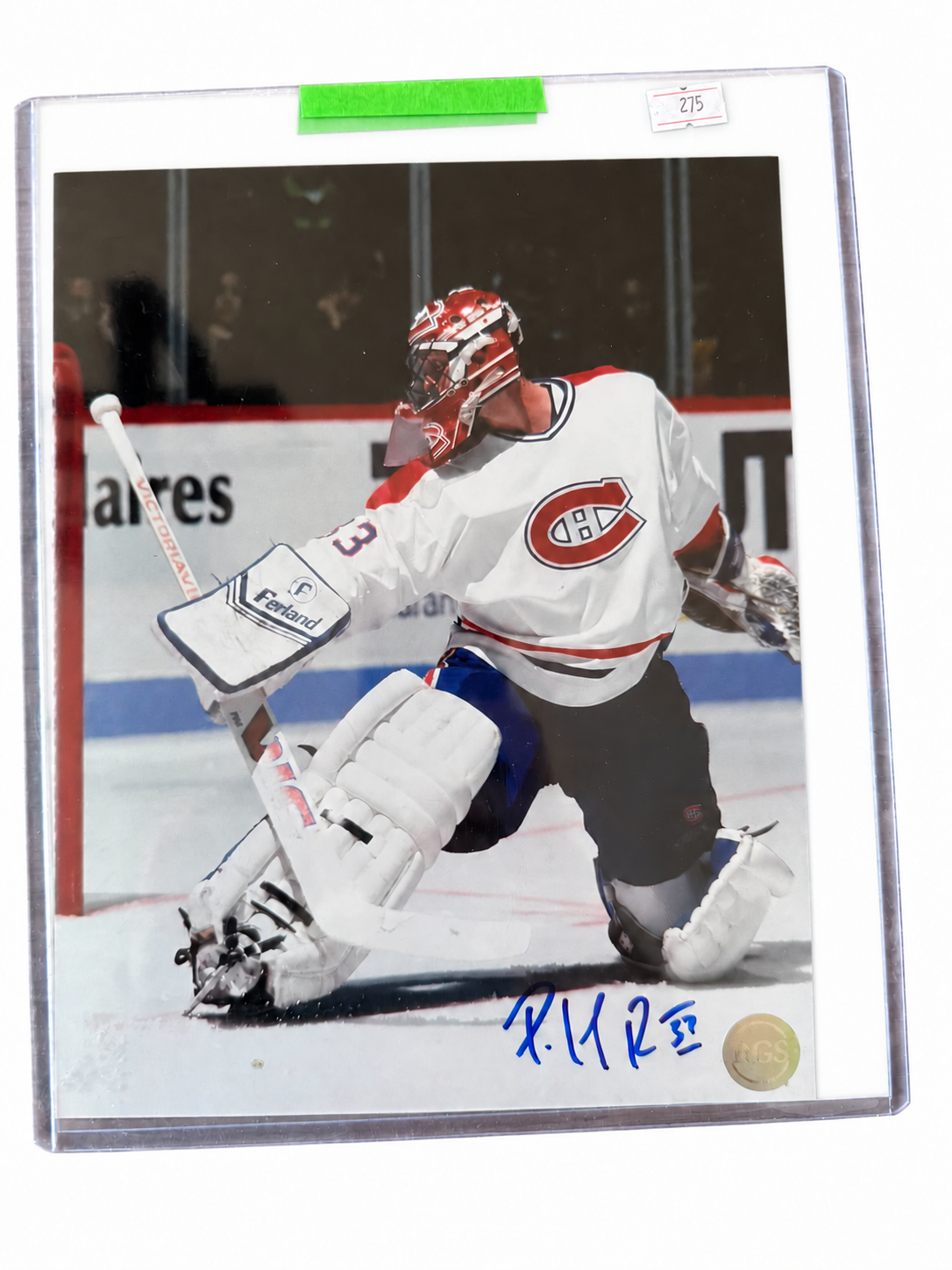 Patrick Roy – Photo 8x10 autographiée – COA