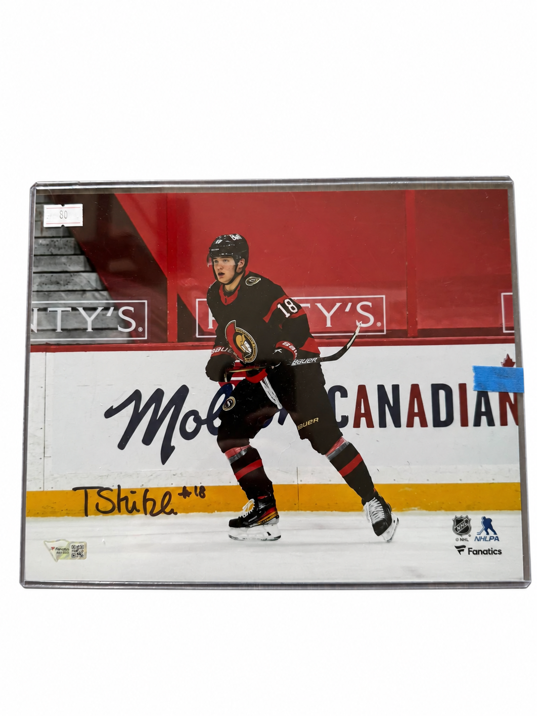 Tim Stützle – Photo 8x10 autographiée – COA
