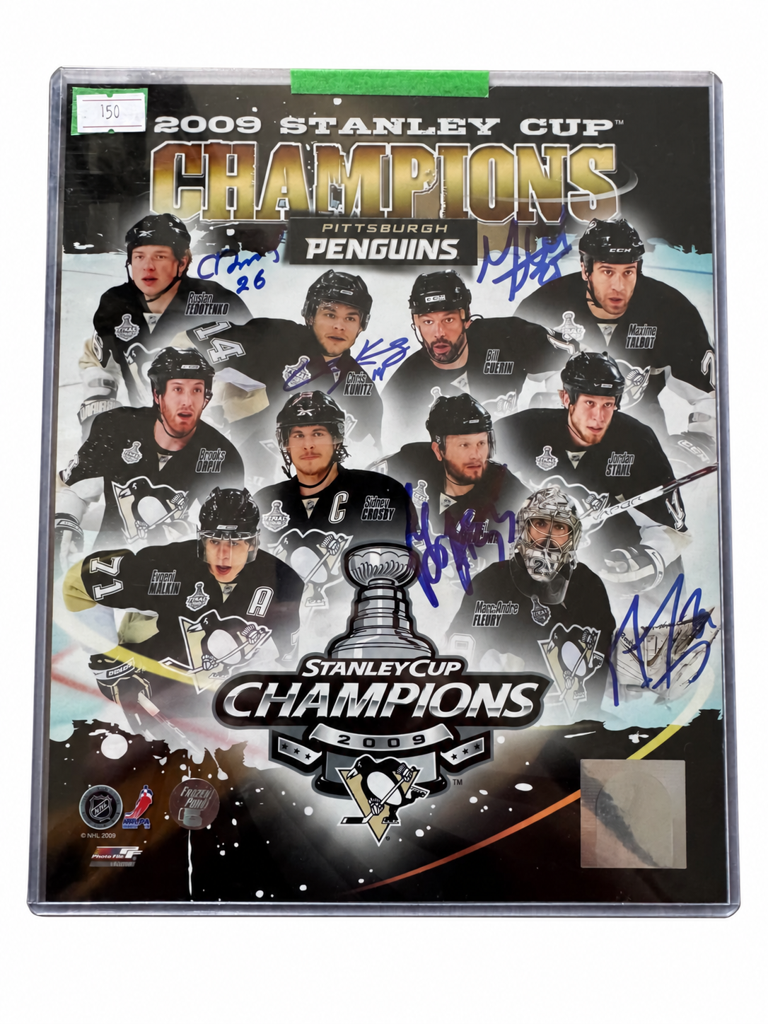 Fleury / Gonchar / Kunitz / Talbot / Fedotenko – Photo 8x10 autographiée – COA