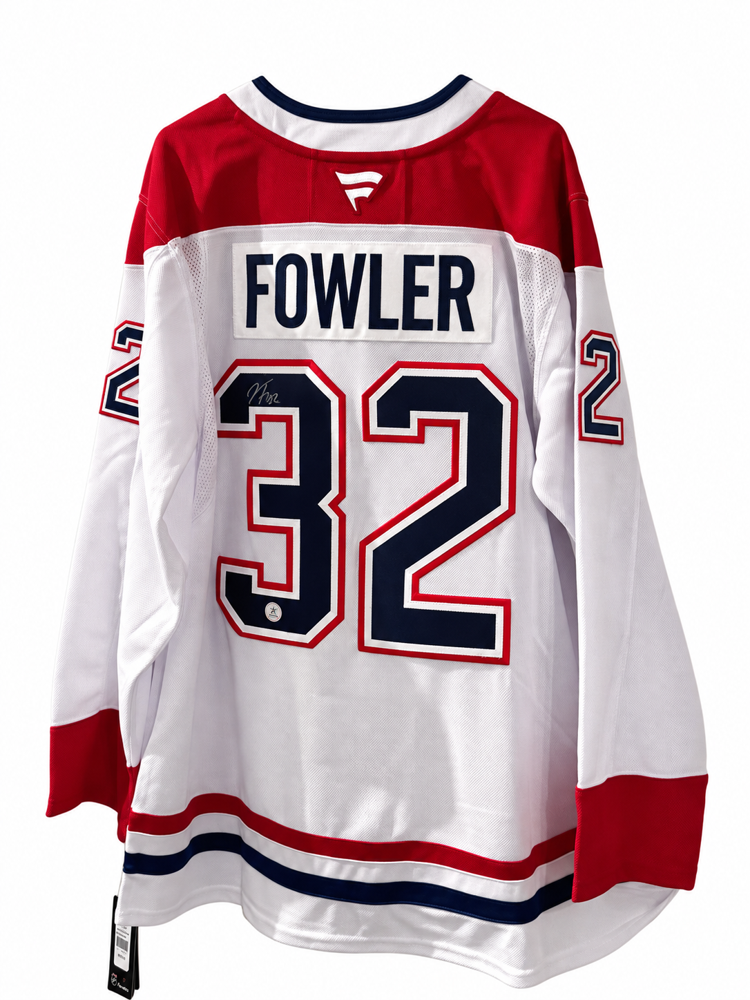 Jacob Fowler #32 –  Fanatics Premium Chandail AWAY autographié – COA