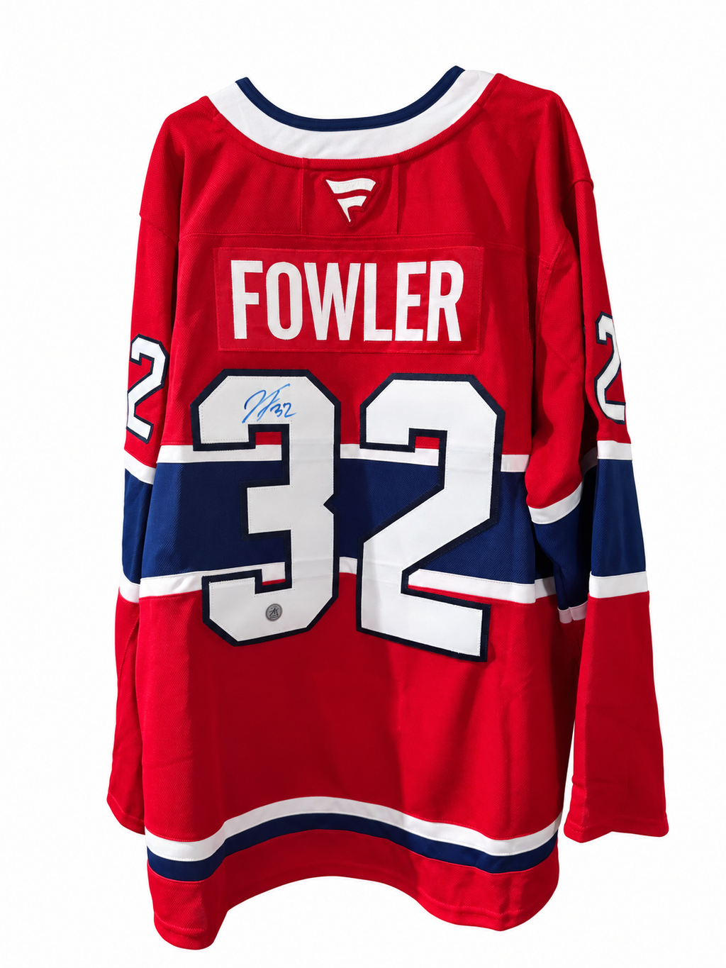 Jacob Fowler #32 –  Fanatics Premium Chandail home autographié – COA